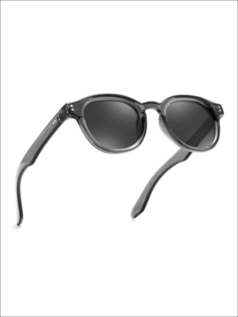 Retro Round Sunglasses UV400 Full-Frame Plastic Frame Unisex